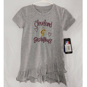 NBA Toddler Girl Grey Cleveland basketball Dress